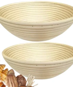 RoEsha 10inch round bread proofing basket (2 pack)